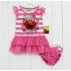 Girl's Pink Elmo Dress Set